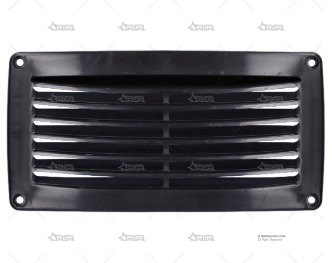 REJILLA ABS NEGRO 206X106mm