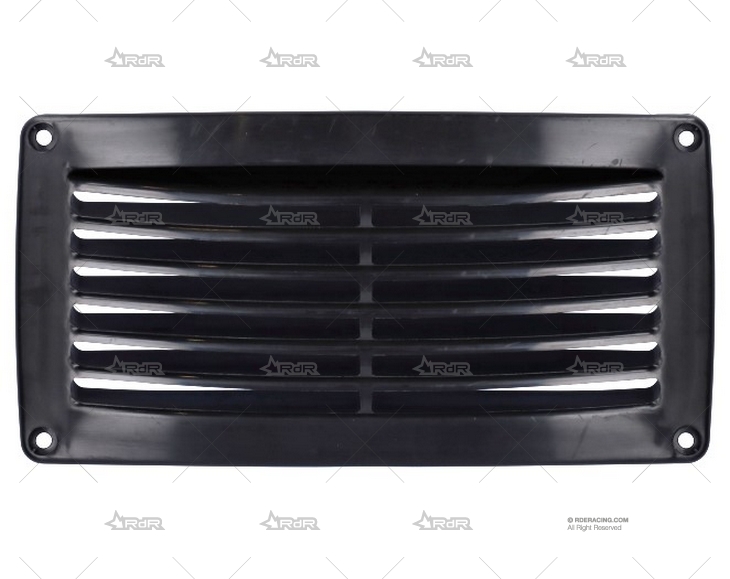 REJILLA ABS NEGRO 206X106mm