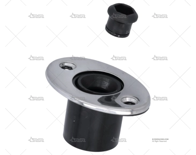 FIJACION NYLON 1-1/8" 16KG C/TAPA INOX