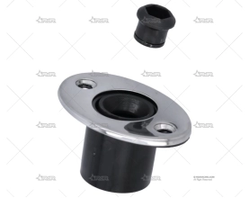 FIJACION NYLON 1-1/8" 16KG C/TAPA INOX