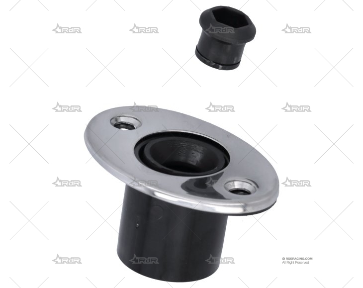 FIJACION NYLON 1-1/8" 16KG C/TAPA INOX