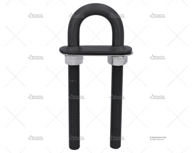 CANCAMO DELUXE NEGRO LARGO 12mm INOX 316