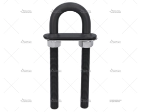 CANCAMO DELUXE NEGRO LARGO 12mm INOX 316