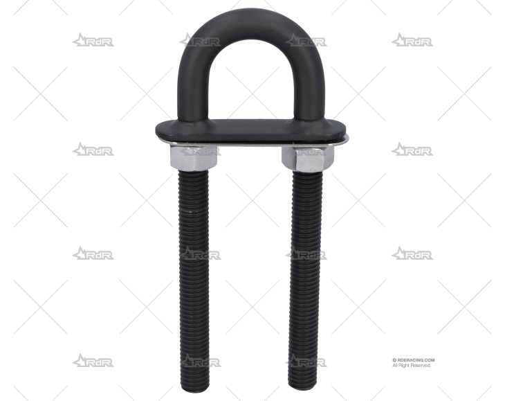 CANCAMO DELUXE NEGRO LARGO 12mm INOX 316