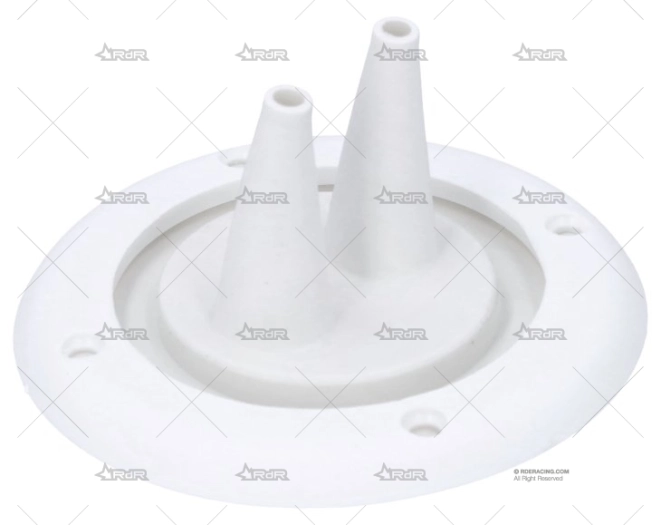 PASACABLES DOBLE SALIDA BLANCO