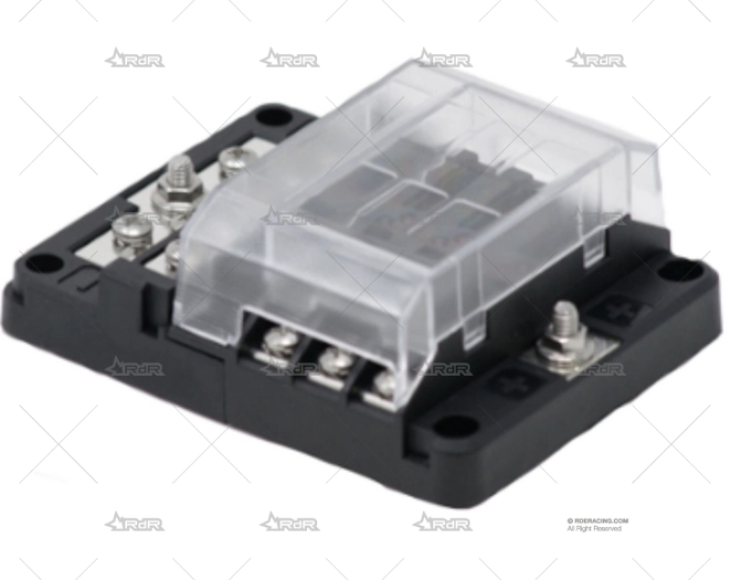 BLOQUE DE FUSIBLES 6 CIRCUITOS GND EGIS