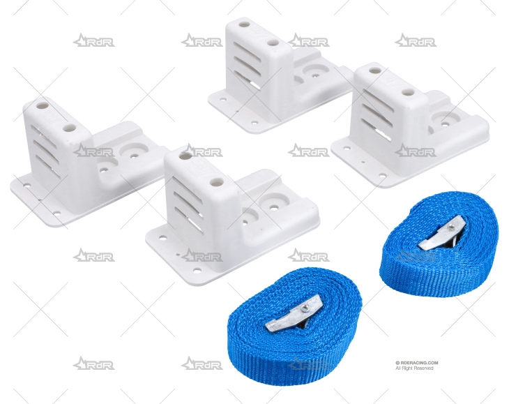 FIJADOR DEPOSITOS BLANCO C/CINCHAS