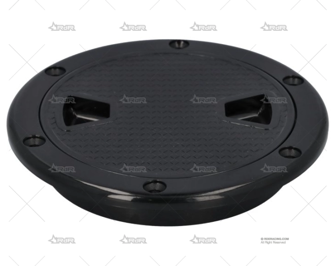 TAPA REGISTRO REDONDO ABS NEGRO 141mm