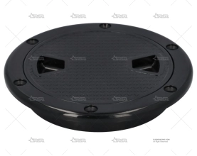 TAPA REGISTRO REDONDO ABS NEGRO 141mm