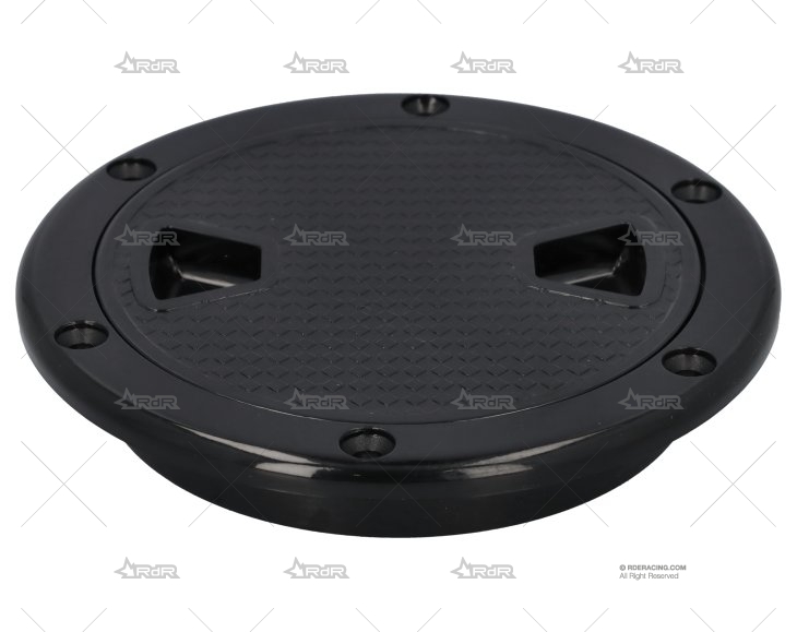 TAPA REGISTRO REDONDO ABS NEGRO 141mm