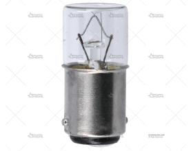 BOMBILLA BA15D  24V 10W 16X35 PLANA