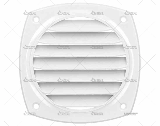 REJILLA BLANCO 125 x 125mm Ø100 mm