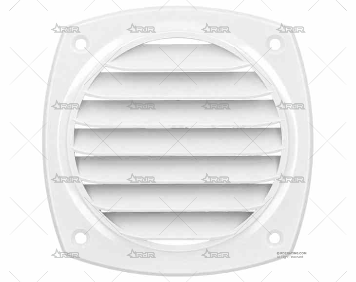 REJILLA BLANCO 125 x 125mm Ø100 mm