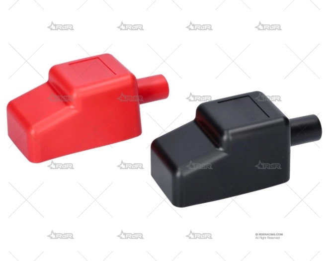 TAPA BORNE ROJO + NEGRO 1/2" (JUEGO)