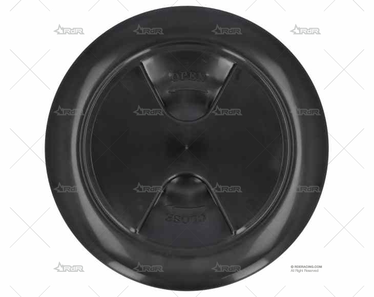 TAPA REGISTRO NEGRO 127mm