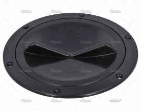 TAPA REGISTRO APERTURA FACIL NEGRO 127mm