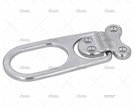 PLATINA C/ANILLA LARGO INOX SS 316 45X45