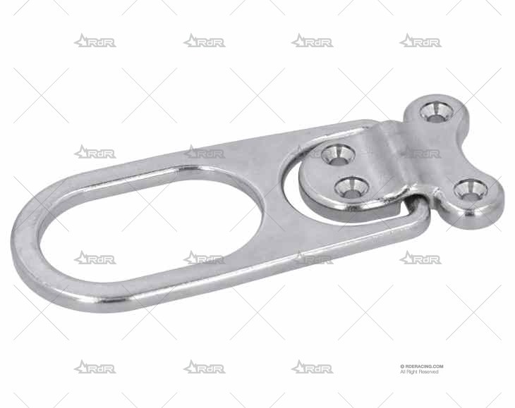 PLATINA C/ANILLA LARGO INOX SS 316 45X45