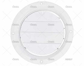 REJILLA PVC BLANCA FLUSH C/TORNILLOS 190