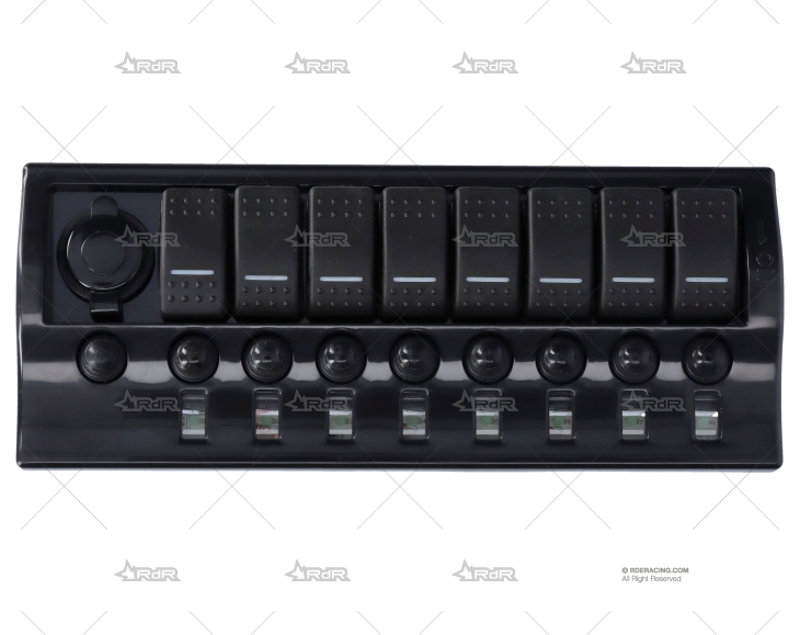 PANEL INTERRUPTOR 9 C/MAGNOTERMICO 12V