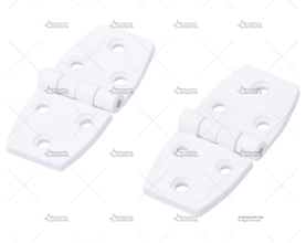 BISAGRA NYLON BLANCA 2-7/8" X1-3/8" (2u)