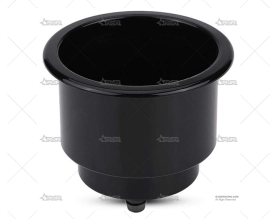 POSAVASO INOX 316 NEGRA 3-5/16" C/LUZ AZ