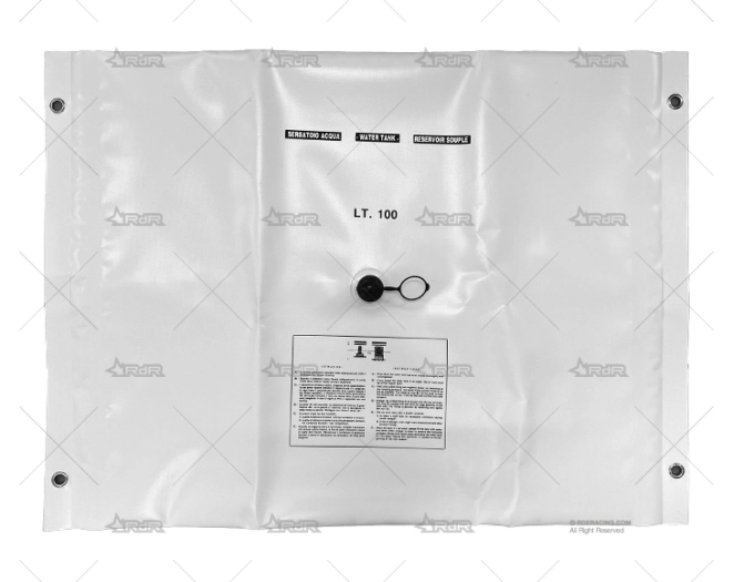 DEPOSITO AGUA 100L FLEXIBLE RECTANGULAR