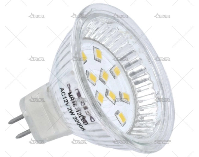 BOMBILLA G5,3 12V  0,7W LED Z4 12LEDx5MM
