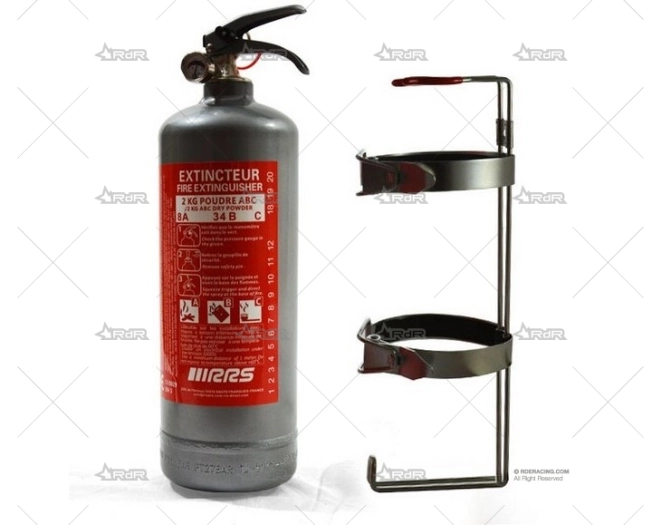 EXTINTOR DE MANO 2Kg ABC FIA (GRIS) RRS