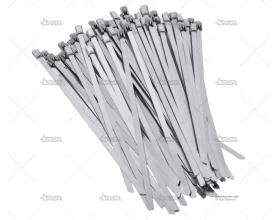 ABRAZADERA INOX W4 200mm X 4,6mm (100u)