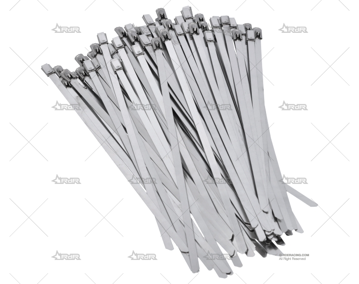 ABRAZADERA INOX W4 200mm X 4,6mm (100u)