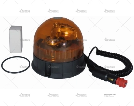 GIROFARO ROTATIVO 128mm 12/24V MECHERO