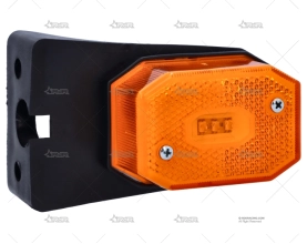 LUZ INTERMITENTE NARANJA LED CON SOPORTE