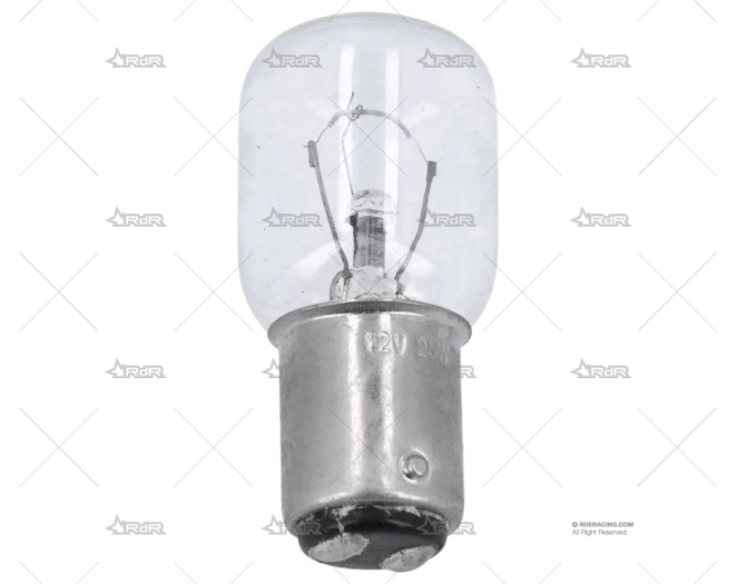BOMBILLA BA15D  12V 25W 45x68 CRISTAL CL
