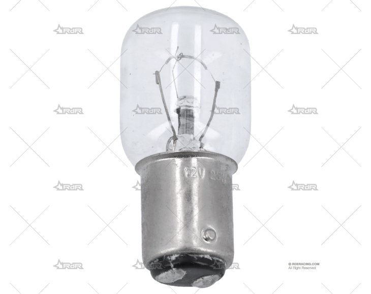 BOMBILLA BA15D  12V 25W 45x68 CRISTAL CL