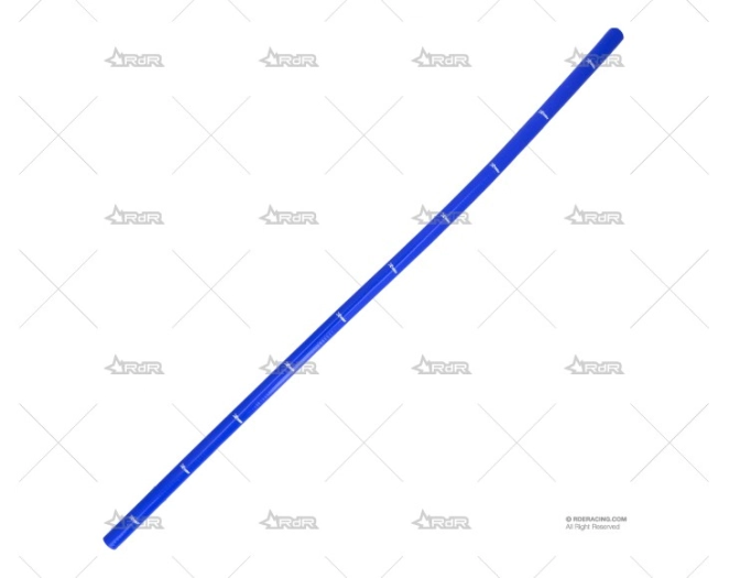 TUBO SILICONA RECTO 16mm 1m AZUL XTREM
