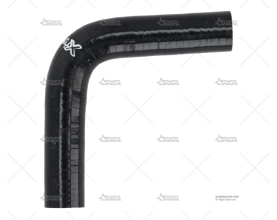CODO SILICONA 90º 16mm NEGRO XTREM