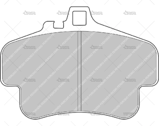 FERODO D2500 TRAS. PORSCHE 996 FERODO