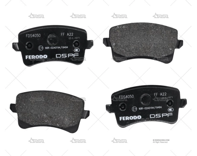 PASTILLAS DS PERF. AUDI A4 TRAS. FERODO