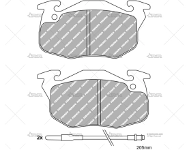 FERODO DS PERF. CITROEN AX/PEUGEOT 205 FERODO