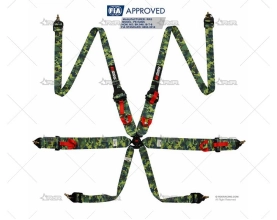 ARNES 6 PUNTOS FIA R6 2+3" HANS CAMUFL. RRS