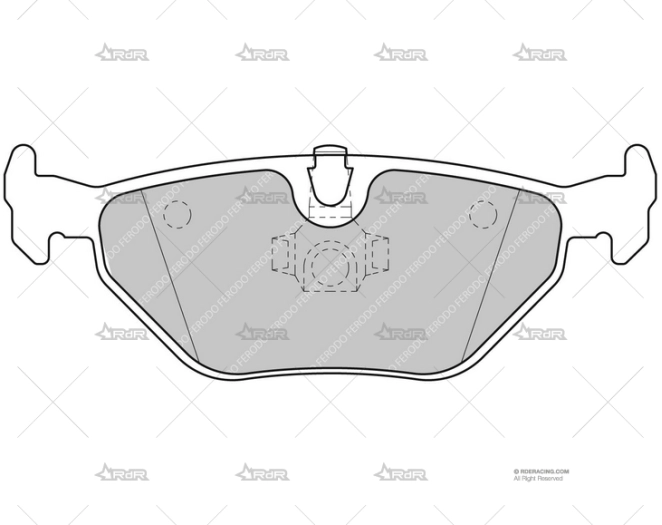 FERODO DS PERF. PORSCHE TRAS. FERODO