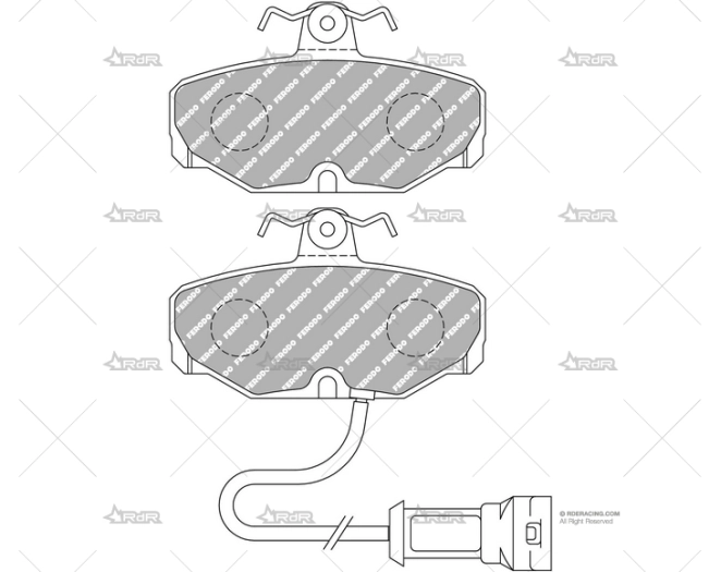 FERODO DS PERF. TRAS. FORD SIERRA FERODO