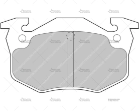 PASTILLAS DS PERF.TRAS.RENAULT / PEUGEOT FERODO